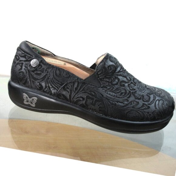 Alegria Loafers Women's Floral Leather Clog Shoes US Size 7 - Picture 1 of 9